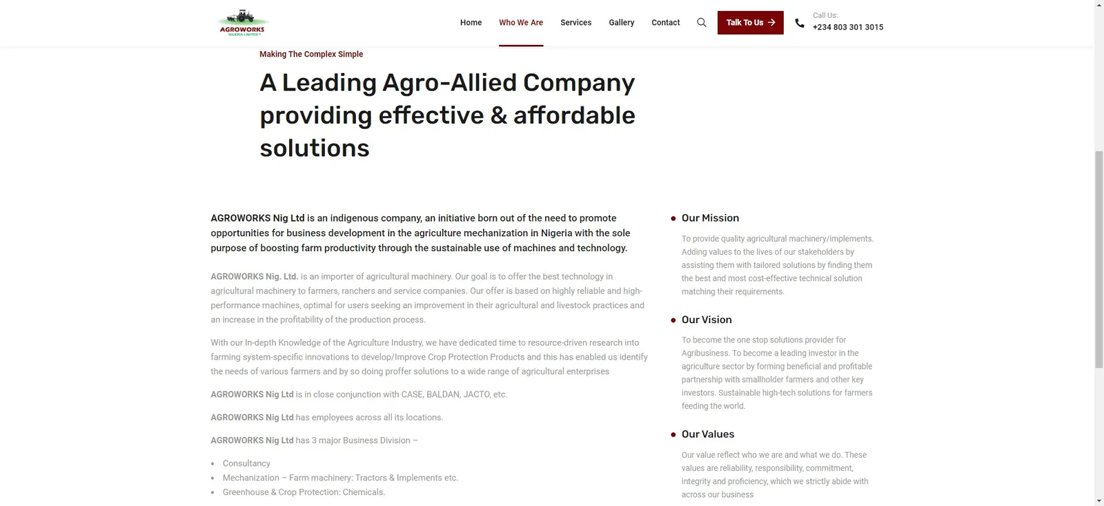Agroworks who we are page