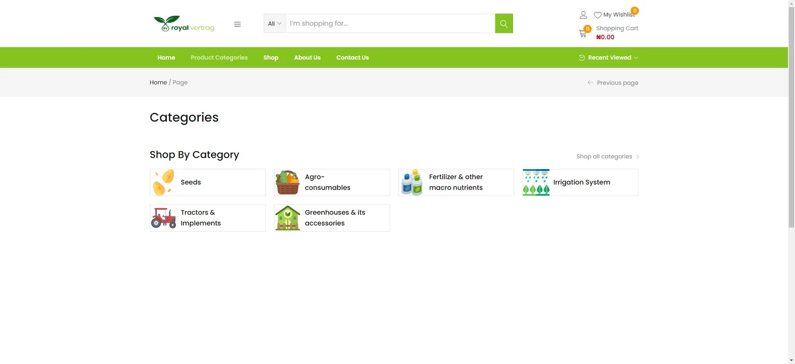Royal Vertrag product listing