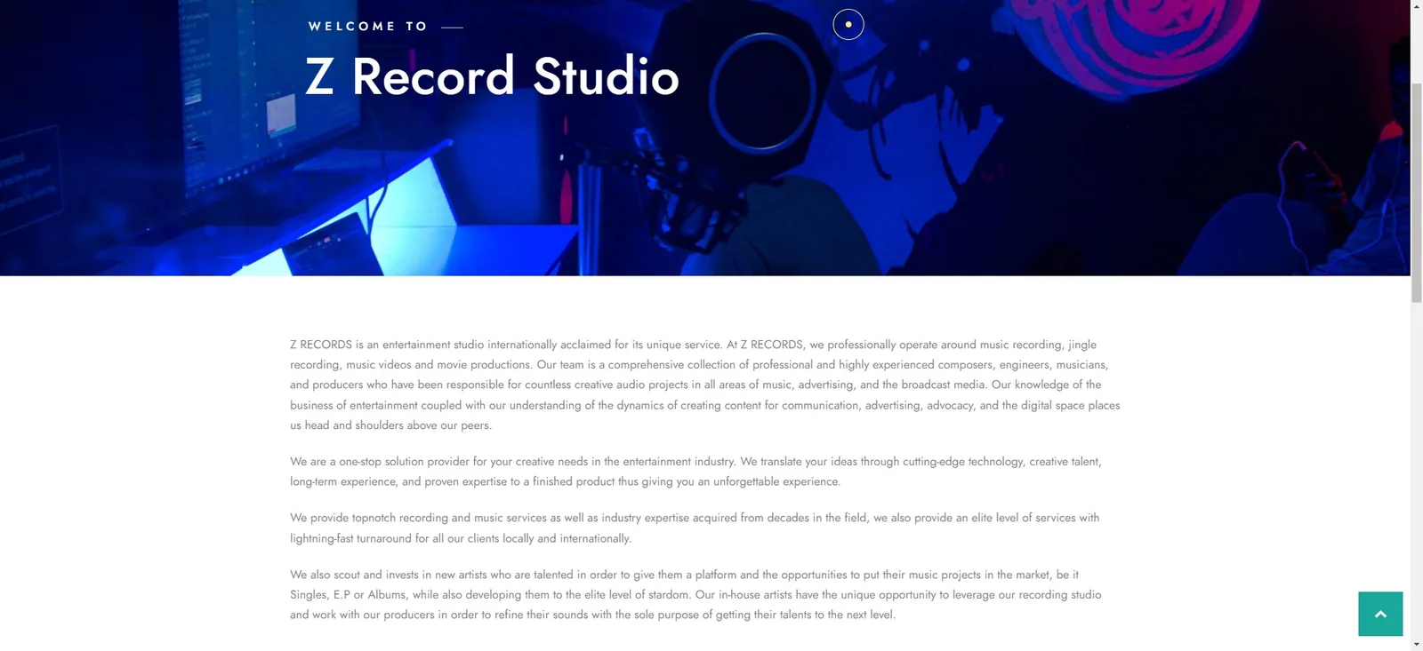 Zaya studio interior page